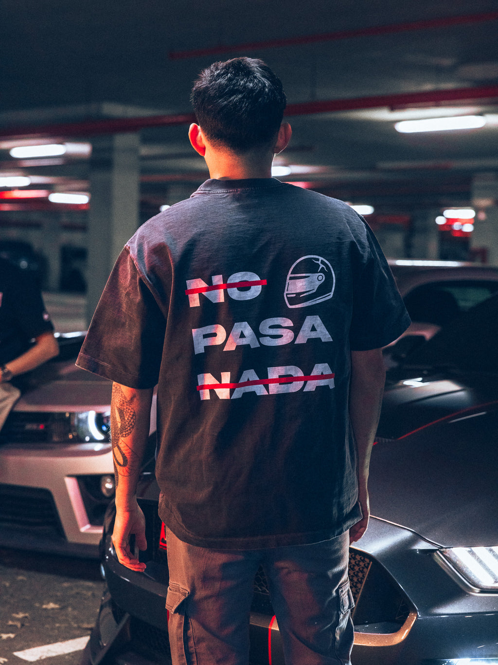 No Pasa Nada Vintage Wash Drop Shoulder T-shirt