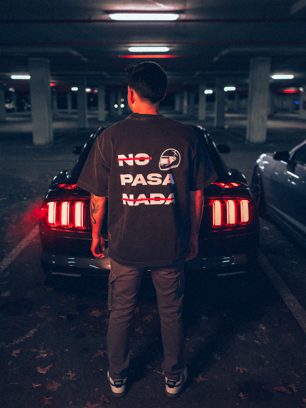 No Pasa Nada Vintage Wash Drop Shoulder T-shirt