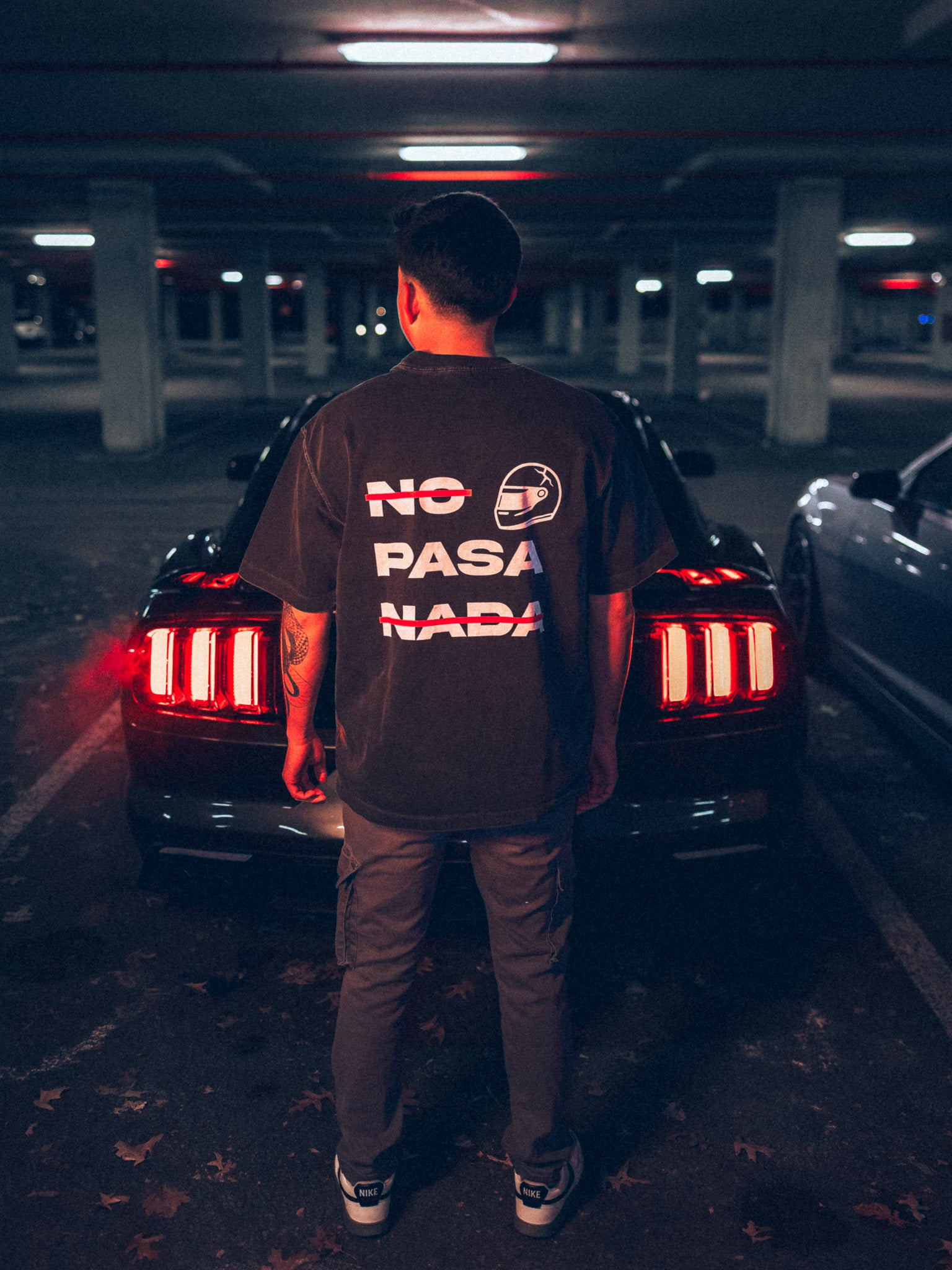 No Pasa Nada Vintage Wash Drop Shoulder T-shirt