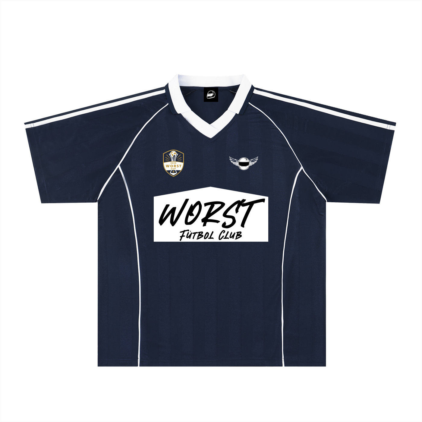 Shadow Stripe Collared Soccer Jersey